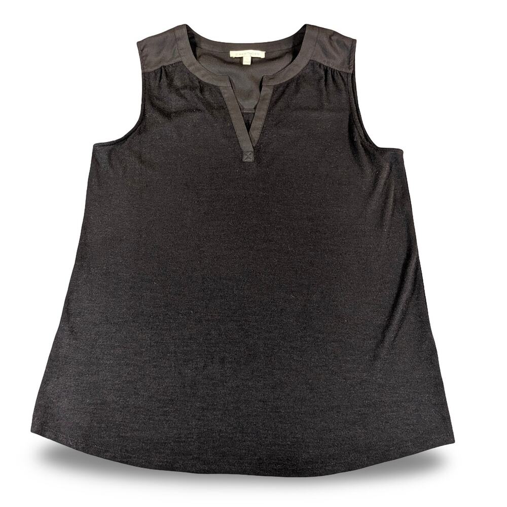 41 Hawthorn Black Sleeveless Career Blouse L